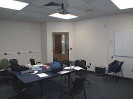 School of Medicine empty room for TEC display, alternate view