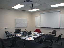 School of Medicine empty room for TEC display