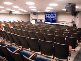 School of Medicine empty room for TEC display, alternate view