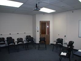 School of Medicine empty room for TEC display, alternate view