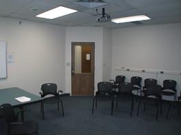 School of Medicine empty room for TEC display, alternate view