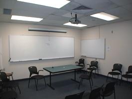 School of Medicine empty room for TEC display, alternate view