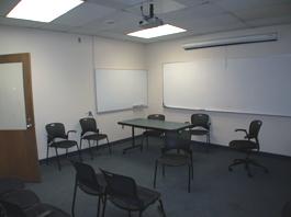 School of Medicine empty room for TEC display, alternate view