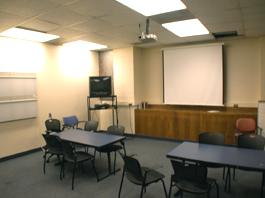 School of Medicine empty room for TEC display