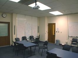 School of Medicine empty room for TEC display, alternate view