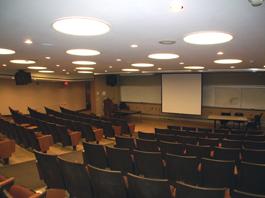 School of Medicine empty room for TEC display, alternate view