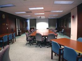 School of Medicine empty room for TEC display