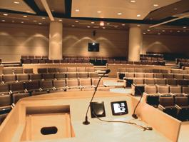 Wolstein Auditorium empty for TEC display