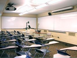 Yost Classroom empty for TEC display