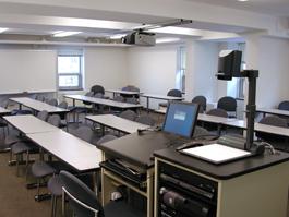Yost Classroom empty for TEC display