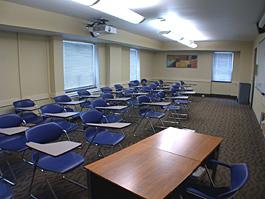 Yost Classroom empty for TEC display