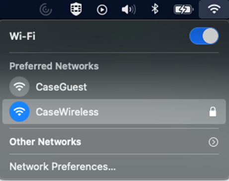 Successfully connected to CaseWireless on MacOS device