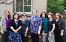 Seven employees that make up the Canvas team
