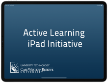iPad Pro screen showing Active Learning iPad Initiative screen.