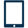 ipad icon in blue