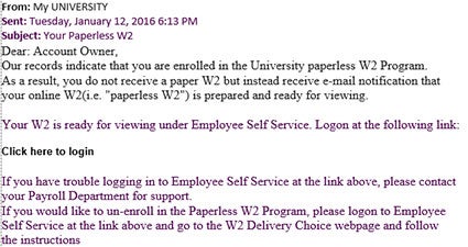 example featuring hr links in email