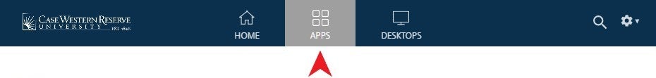 MyApps Header Bar with Apps Highlighted
