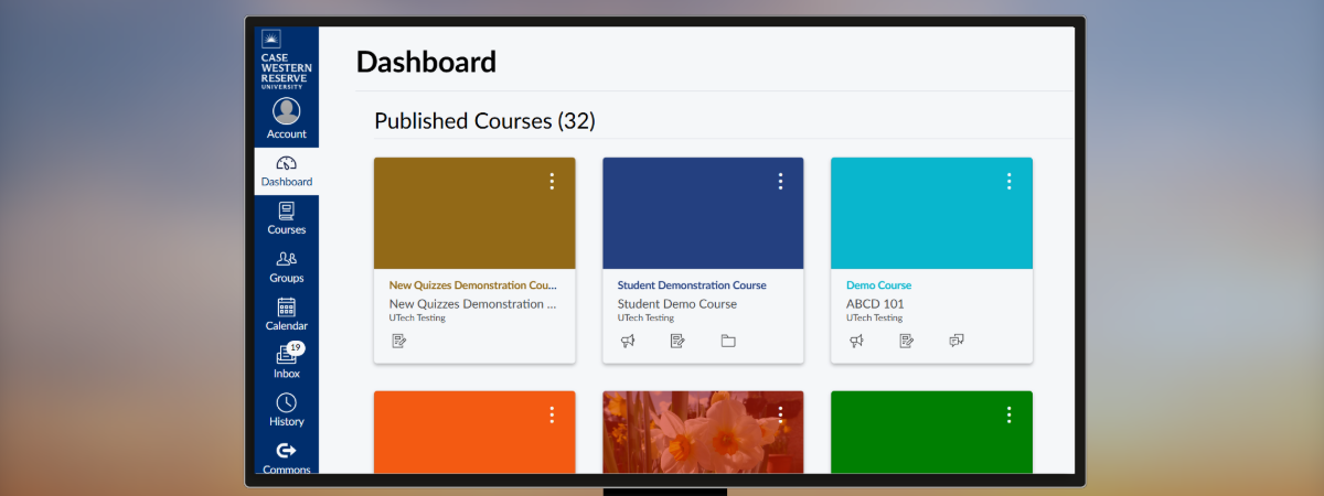 Screenshot of a Canvas course that says “Welcome to Canvas”. 