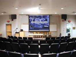 BRB 352 Classroom, empty room for TEC display