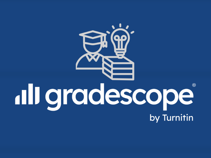 Gradescope by Turn it in logo with student icon.