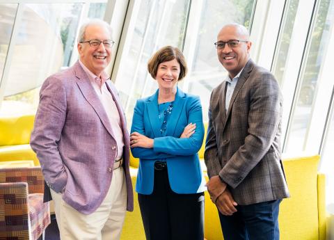 Photo of founding members Richard Boyatzis, Ellen van Oosten, and Melvin Smith