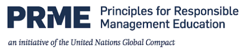 Logo that reads PRME - Principles for Responsible Management Education