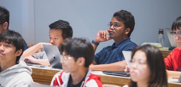 Students listening to a lecture