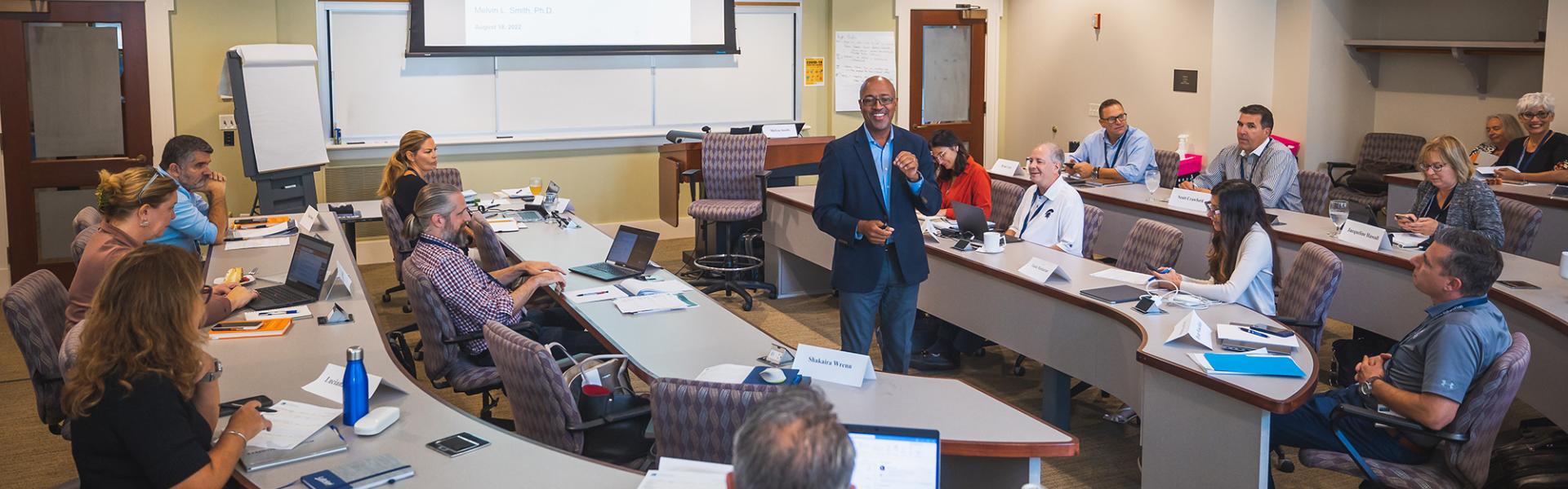 Dr. Smith teaching Leadership Deep Dive