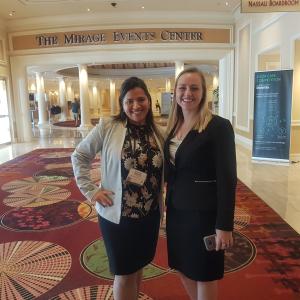 Daniela Aguilera and Julia Welch at the International Case Competition