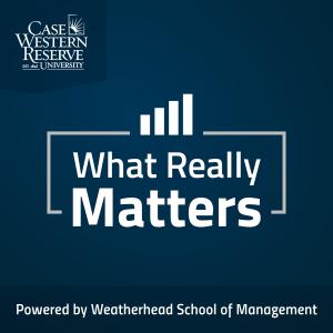 Logo artwork for "What Really Matters: Weatherhead School of Management Podcast"