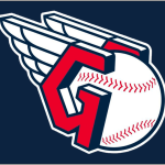 Logo of the letter G in red placed on either side of a baseball with set of blue and white wings on the back of the letters