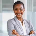 young professional woman smiling