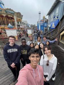 Students take a selfie in Silicon Valley