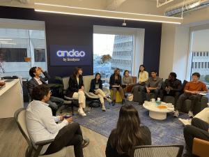 Students visit the AndGo offices