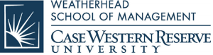 Logo for the Weatherhead School of Management at Case Western Reserve University