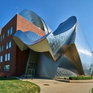 Exterior shot of the Peter B. Lewis building.