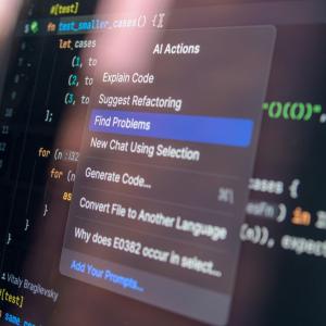 An image of a computer screen, with 'Find Problems' highlighted