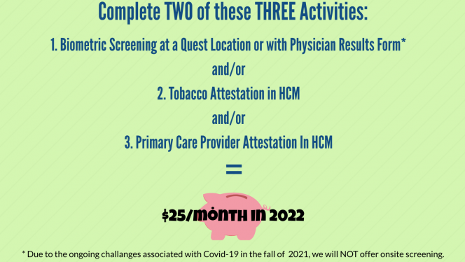 infograph for 2022 Wellness incentives