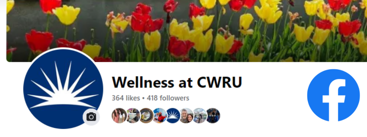 A screenshot of the CWRU Wellness Facebook page