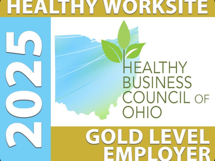Healthy Business Council of Ohio 2025 Gold Award