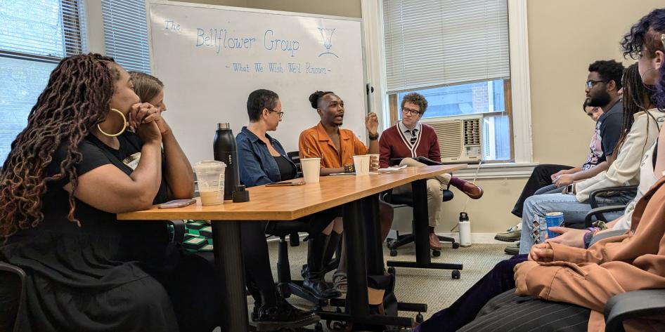 Panel of creative writers at Writers House