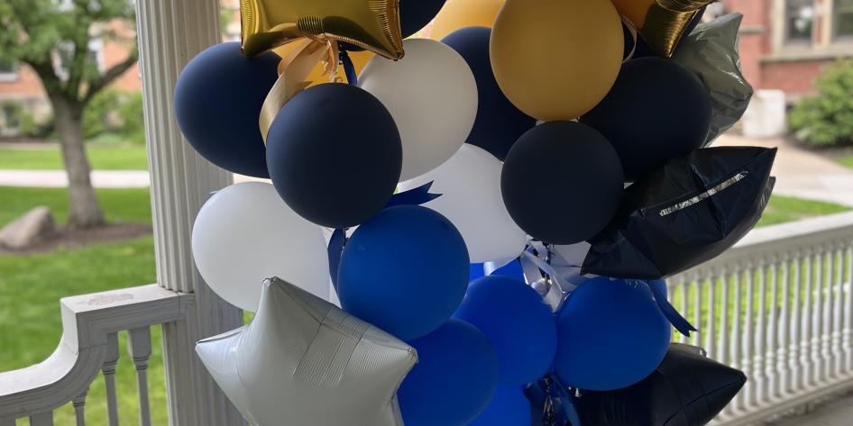 Balloons on Guilford Porch