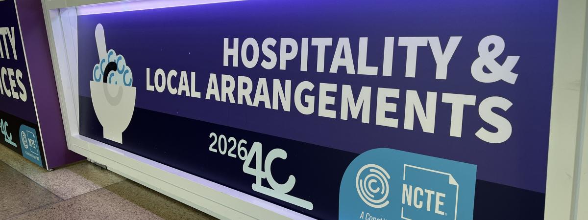Hospitality desk from CCCC 2026 conference